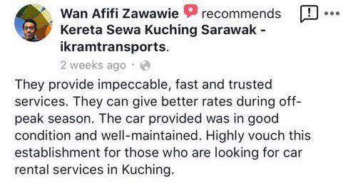 Kereta Sewa Kuching Sarawak - Ikramtransports