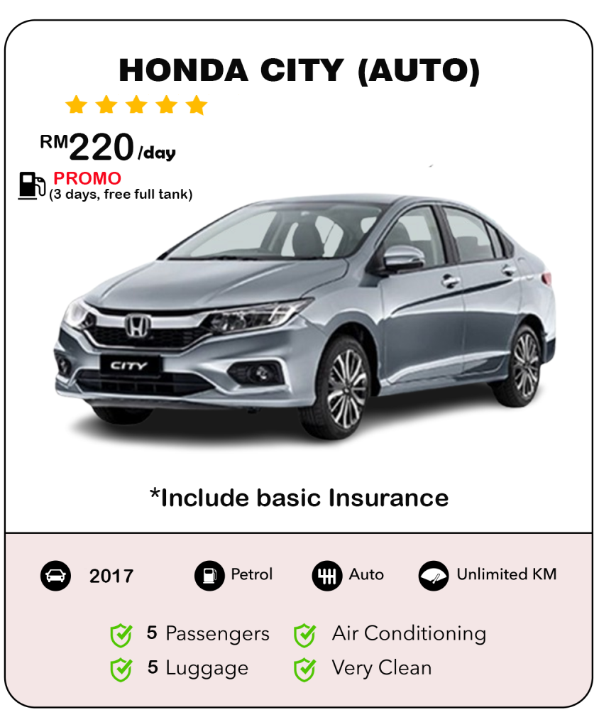 Kereta Sewa Kuching - Honda City