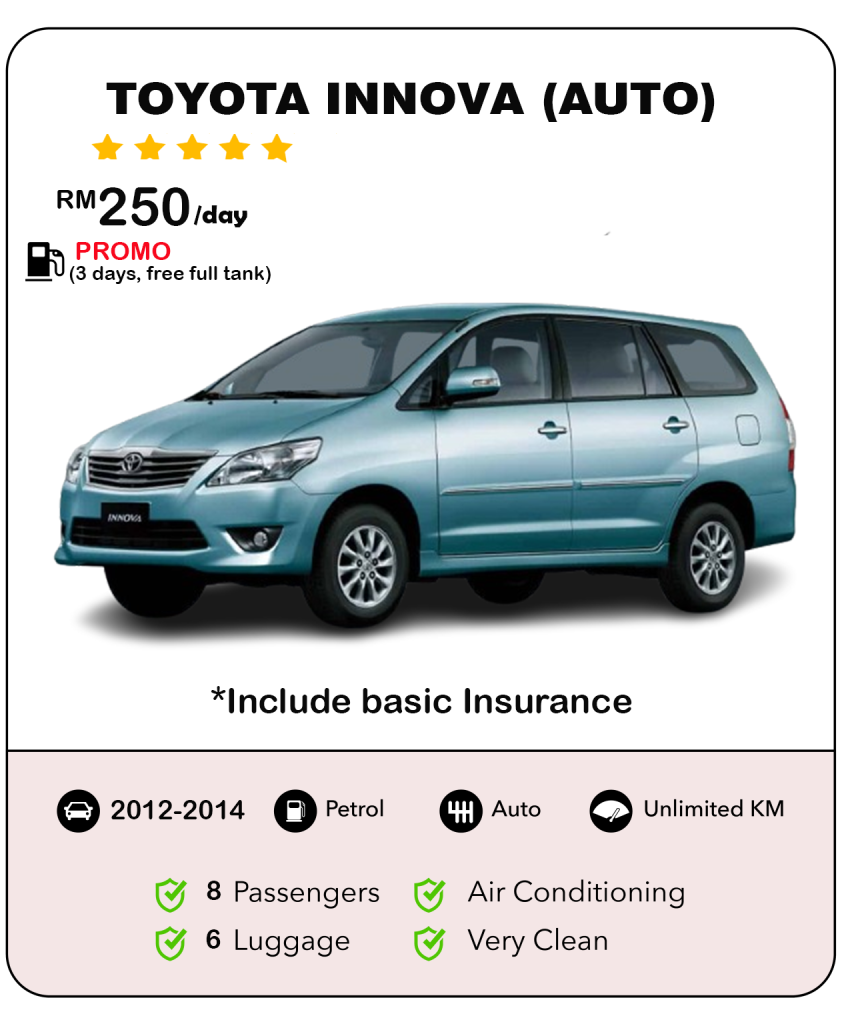 Kereta Sewa Kuching - Toyota Innova