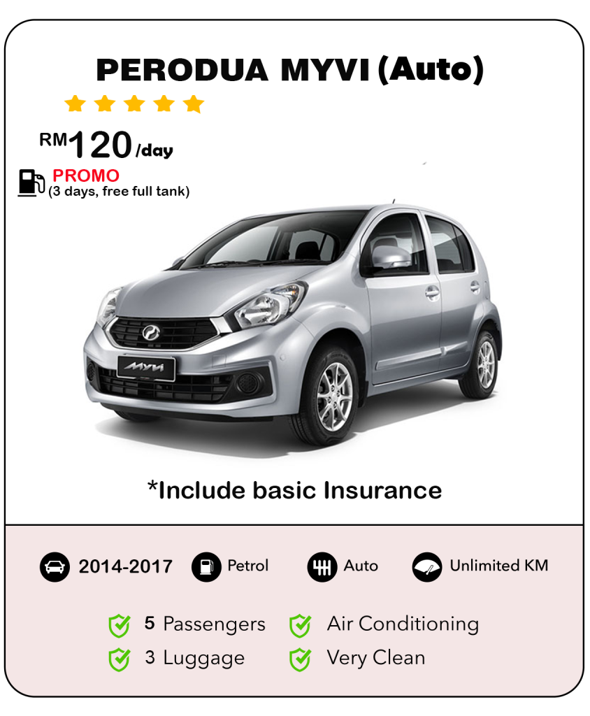 Kereta Sewa Kuching - Myvi