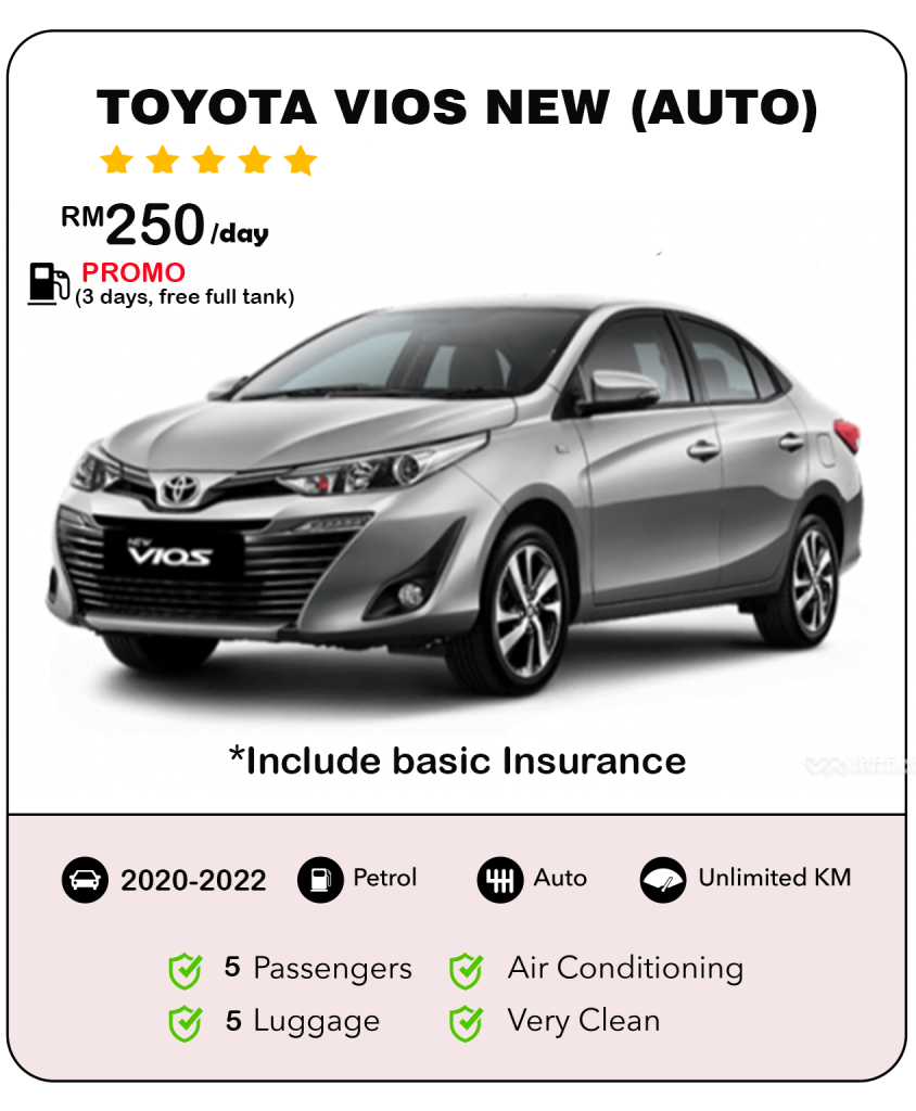 Kereta Sewa Kuching - Toyota Vios