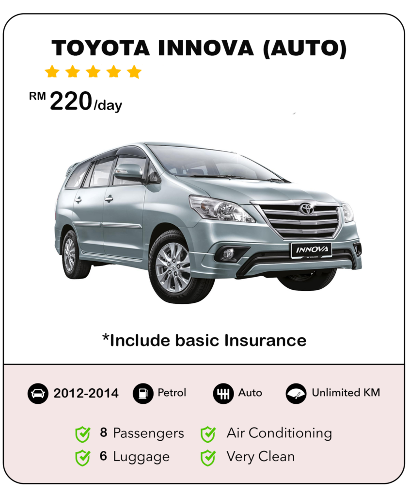 Car Rental Kuching - Innova