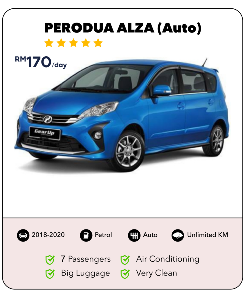 car rental kuching alza