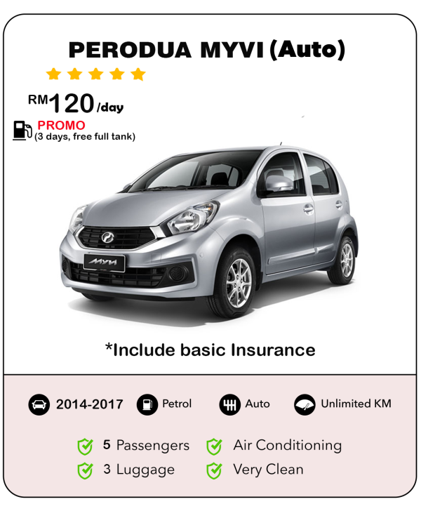 Kereta Sewa Kuching Myvi