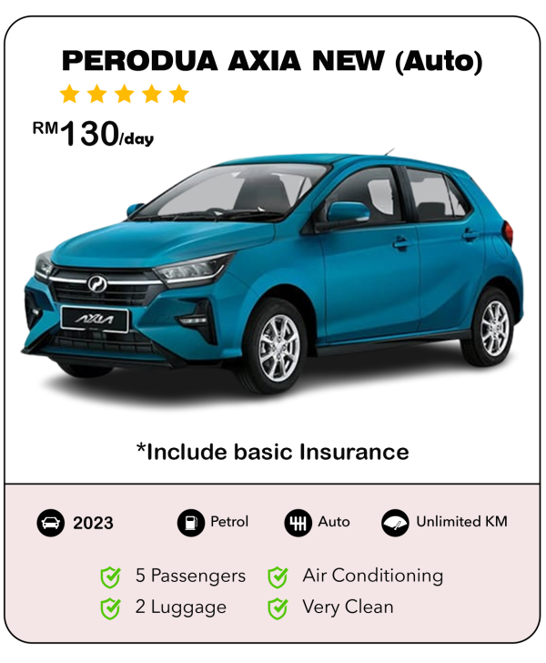 Kereta Sewa Kuching Axia New Model