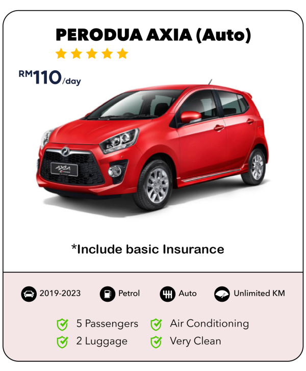 Kereta Sewa Kuching Axia