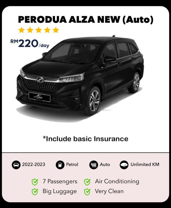 Kereta Sewa Kuching - Perodua Alza