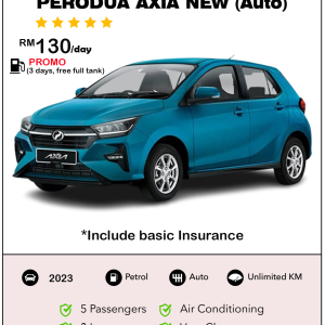 Kereta Sewa Kuching Axia New Model