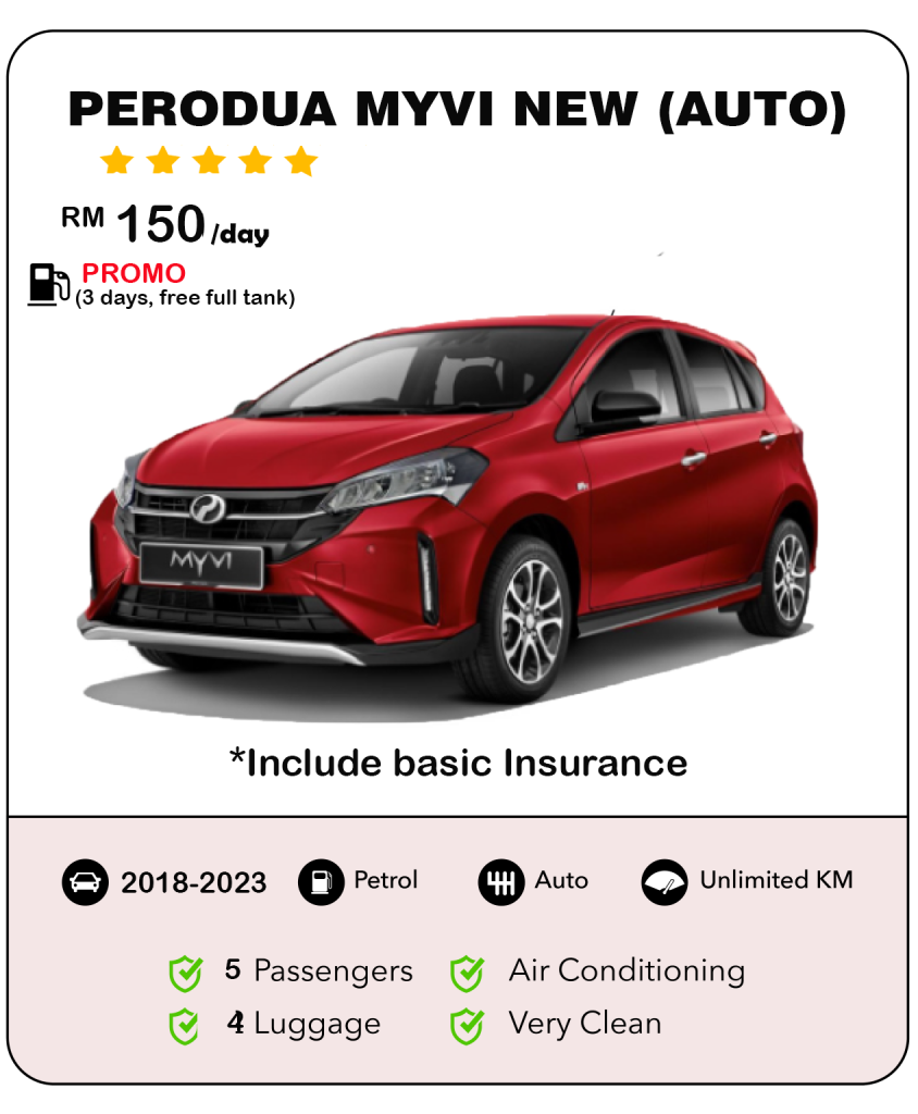 Kereta Sewa Kuching Myvi New Model