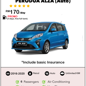 Kereta Sewa Kuching - Perodua Alza