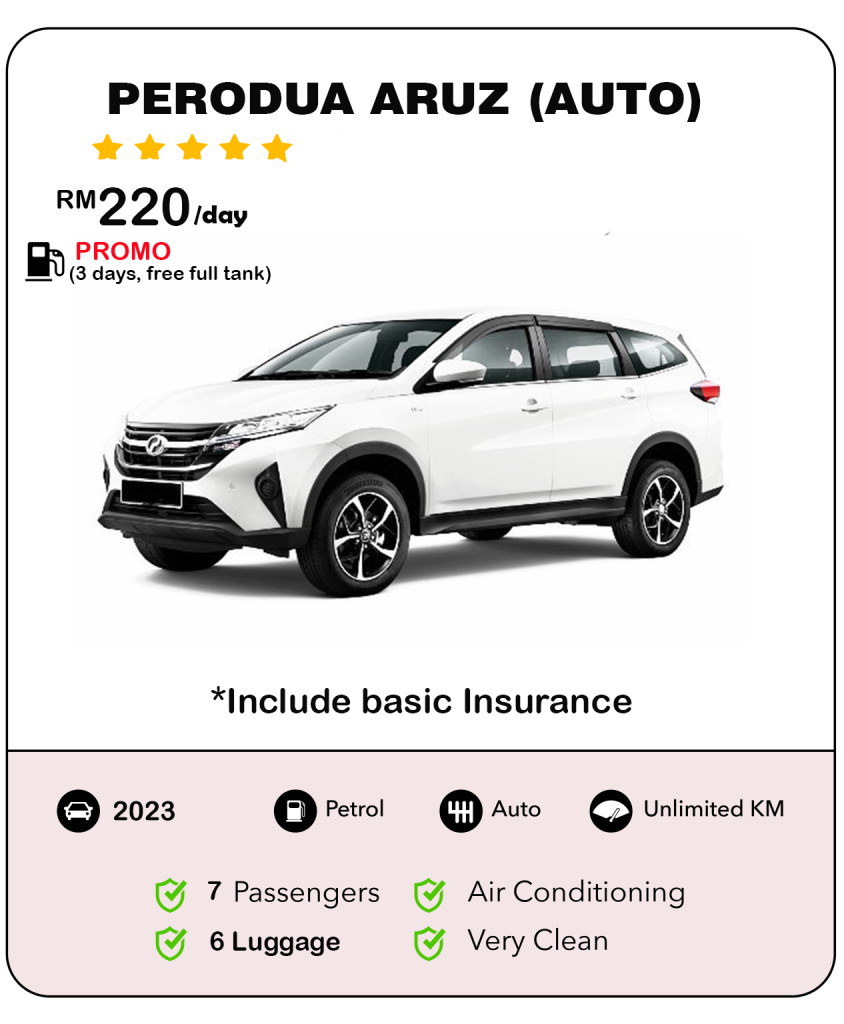 Kereta Sewa Kuching - Aruz