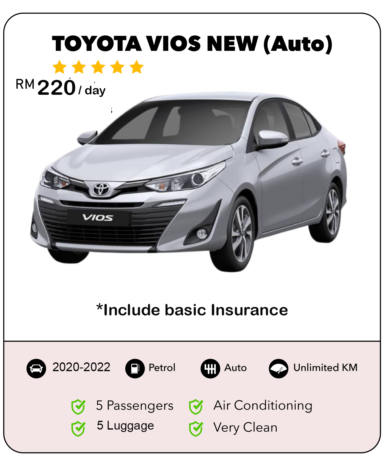 Kereta Sewa Kuching - Toyota Vios Kereta Sewa Kuching - Toyota Vios