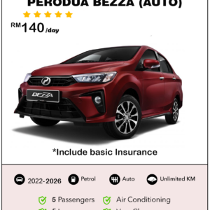 Kereta Sewa Kuching - Perodua Bezza