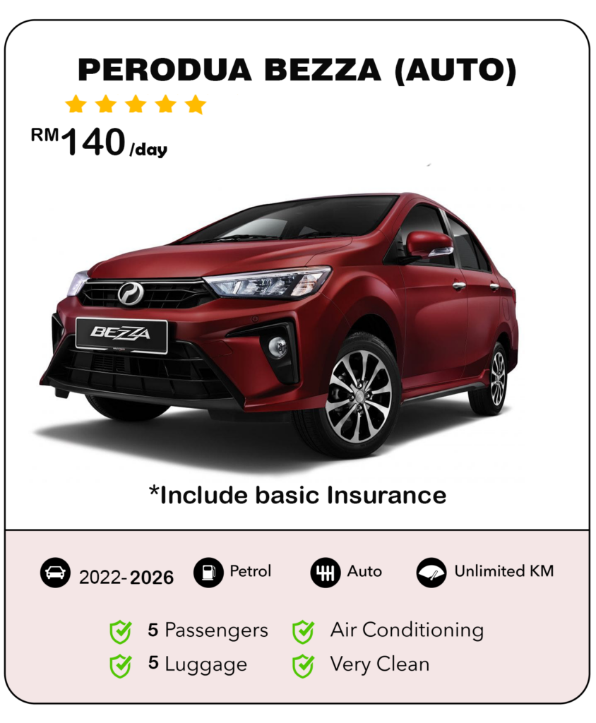 Kereta Sewa Kuching - Perodua Bezza